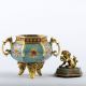 Chinese Brass Cloisonne Handwork Fook Dog Incense Burners W Qianlong Mark Csy433 Incense Burners photo 3