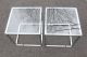 Mid Century Modern Pair Chrome Glass End Side Coffee Tables Post-1950 photo 1