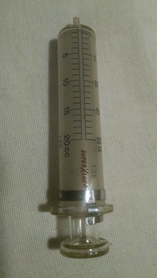 Vintage Medical Equipment - Sharp & Smith Syringe - Made In Germany - 20 Cc photo