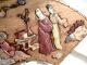 Chinese Japanese Wall Plaque With Semi Precious Stones Jade Etc.  Ladies Garden Carved Figures photo 1