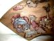 Chinese Japanese Wall Plaque With Semi Precious Stones Jade Etc.  Ladies Garden Carved Figures photo 2