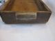 So Primitive Wood Box/tray/ Carrier With Handles.  Dovetailed.  Darien Conn. Boxes photo 2