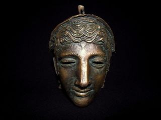 Roman Cavalry Mask Helmet (late 1st.  Century A.  D),  Replica photo