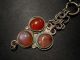 Magnificent Antique Early 1900’s Silver Mesh Belt,  Carnelian Stones Decoration Byzantine photo 4