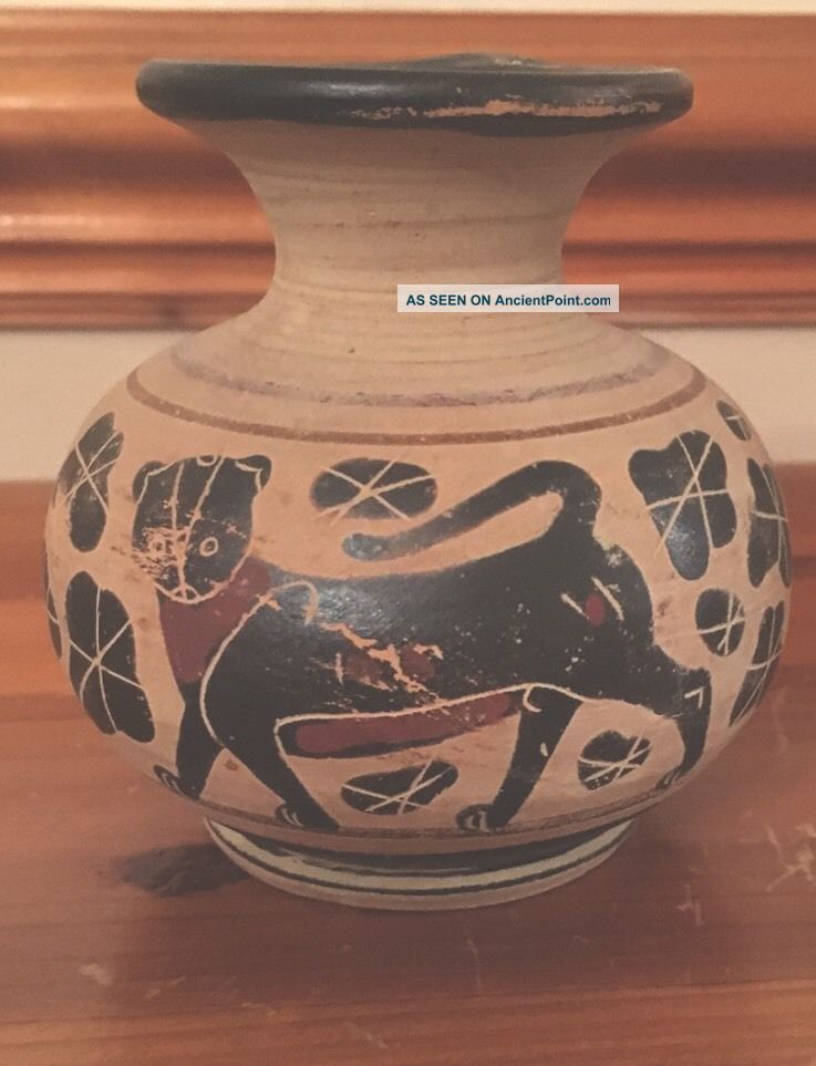 Ancient Greek Pottery Oniochoe 4th Century Jug Greek photo