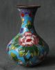 9.  5cm Old China Chinese Cloisonne Enamel Art Dynasty Palace Flower Bottle Vase Vases photo 2