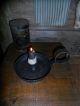 Primitive Olde Time Candle Light,  Black Metal W/ Grungy Candle,  Farmhouse Needful Primitives photo 1