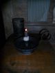Primitive Olde Time Candle Light,  Black Metal W/ Grungy Candle,  Farmhouse Needful Primitives photo 5