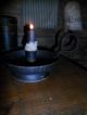 Primitive Olde Time Candle Light,  Black Metal W/ Grungy Candle,  Farmhouse Needful Primitives photo 7
