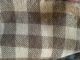 Early Antique Large Slice Homespun Wool Blanket Brown & Cream Textile Aafa Primitives photo 4
