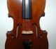 Antique Handmade German 4/4 Violin - 1880 ' S - 4 Corner Blocks String photo 3