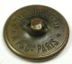 Med Sz Antique Brass Button Sweet Horse At Fence Design - Paris Back - 1 & 1/16 Buttons photo 1
