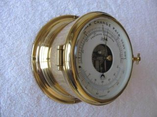 Vintage Ships Clock Barometer Schatz Royal Mariner,  Service photo
