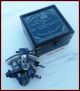 Nautical Maritime Victorian Travelling Brass Sextant With Glass Top Wooden Box Sextants photo 2