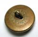 Antique Brass Button Hand Holding Flowers W/ Cut Steel Accents Design - 5/8 Inch Buttons photo 1