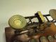 Antique London Brass Postage Scale W/weights Scales photo 1