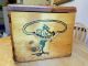 Vintage 50 ' S Cowboys Toy Chest Western Wooden Box Indians Trunk Hazel Cabinet Co Post-1950 photo 3