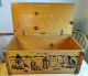 Vintage 50 ' S Cowboys Toy Chest Western Wooden Box Indians Trunk Hazel Cabinet Co Post-1950 photo 4