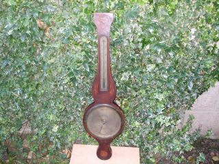 Antique G.  Broggi Wheel Barometer,  C.  1825th Century photo