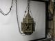 Collectibles 1900 ' S Moroccan Stained Glass Hanging Lamps Incense Tray Chains Lamps photo 1