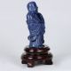 100 Natural Lapis Lazuli Hand - Carved Laugh Buddha Statue Csy299 Other Antique Chinese Statues photo 2