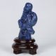 100 Natural Lapis Lazuli Hand - Carved Laugh Buddha Statue Csy299 Other Antique Chinese Statues photo 3