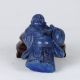 100 Natural Lapis Lazuli Hand - Carved Laugh Buddha Statue Csy299 Other Antique Chinese Statues photo 4