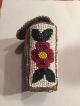 Antique Native American Beaded Purse Pouch Bag Floral Glass Cigarette Mexico 50 Native American photo 1