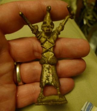 Old Bronze African Gold Coast Figure Weight photo
