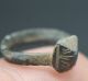 Viking Period Bronze Finger Ring With Decorated Bezel Norse Jewelery 800 Ad, Scandinavian photo 1