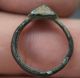Viking Period Bronze Finger Ring With Decorated Bezel Norse Jewelery 800 Ad, Scandinavian photo 3