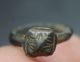 Viking Period Bronze Finger Ring With Decorated Bezel Norse Jewelery 800 Ad, Scandinavian photo 5