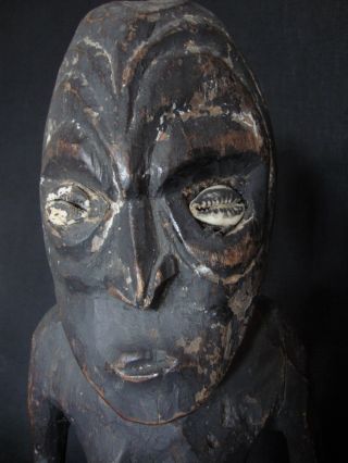 Old Traditional Ancestor Spirit Figure Sawos People:sepik Guinea Cult Statue photo