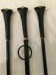Donald Deskey Wrought Iron Fire Tools On Tripod Stand For Bennett Co. Hearth Ware photo 2