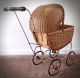 Antique/vintage Wicker Doll Baby Carriage Early 1900s Baby Carriages & Buggies photo 3
