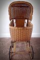 Antique/vintage Wicker Doll Baby Carriage Early 1900s Baby Carriages & Buggies photo 5