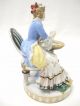 Signed Hochst Porcelain Colonial Figurines Gentleman & Lady Seated Figurines photo 9