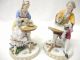 Signed Hochst Porcelain Colonial Figurines Gentleman & Lady Seated Figurines photo 1