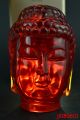 Collectible China Handwork Amber Carve Buddha Head Wonderful Statue Noble Decor Other Antique Chinese Statues photo 5