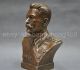15.  3 Cm / Russian Leader Joseph Stalin Bust Bronze Statue 02 Other Antique Chinese Statues photo 2