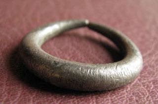 Authentic Ancient Artifact Viking Silver Ring Vk 36 photo