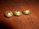 3 Vintage Pierced Brass Openwork Filigree Mirror Back Twinkle Buttons 5/8 