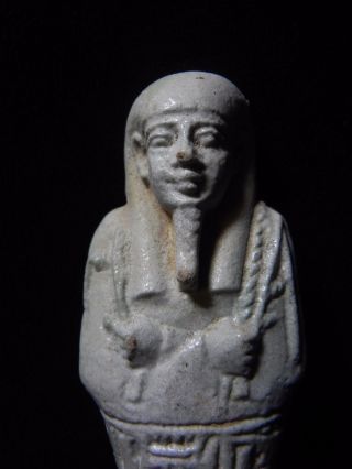 Zurqieh - Ancient Egyptian Faience Ushabti For The Priest Of Smentet,  Padiusir photo