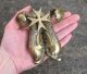 Rare Reclaimed Heavy Brass Malta Door Knocker With 2 Fish 2.  3lbs Door Bells & Knockers photo 1