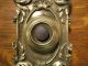 Antique Yale & Towne Victorian Rococo Cast Brass Door Bell Push Button Electric Door Bells & Knockers photo 2