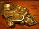 Antique Yale & Towne Victorian Rococo Cast Brass Door Bell Push Button Electric Door Bells & Knockers photo 6