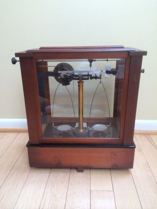 Rare Apothecary Dial - Reading Christian Becker Chainomatic Analytical Balance photo