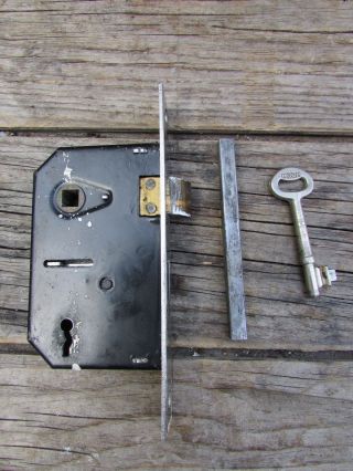 Reclaimed Vintage Union 2 Levers Lock / Door Lock With Key photo
