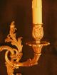 Large Sconces,  Rococo Style - Bronze - French Antique - 14,  97 Inches Chandeliers, Fixtures, Sconces photo 3