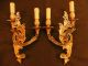 Large Sconces,  Rococo Style - Bronze - French Antique - 14,  97 Inches Chandeliers, Fixtures, Sconces photo 4